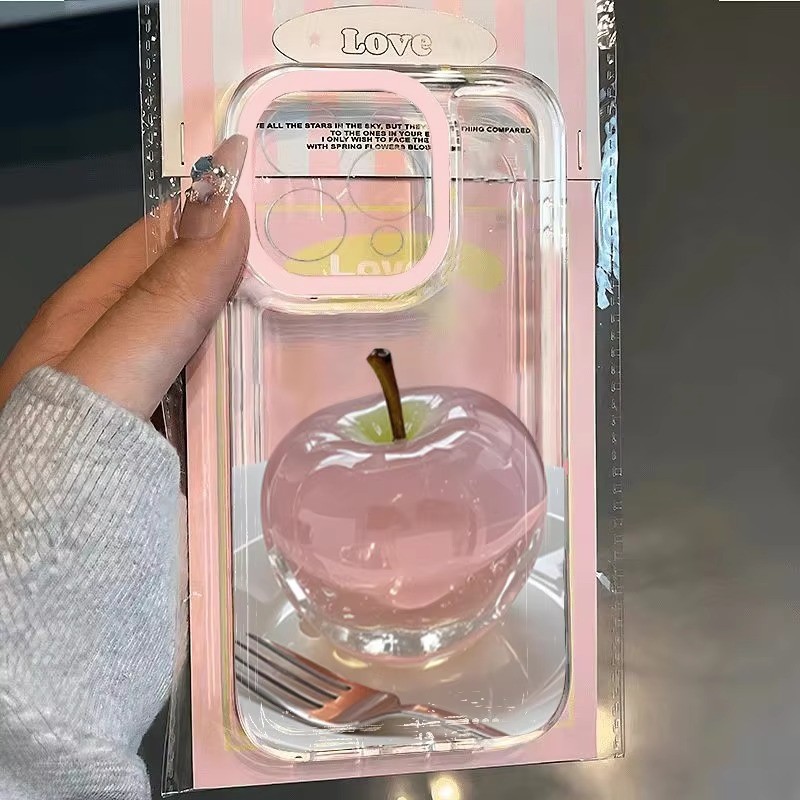 SAMSUNG เคสโทรศัพท์โปร่งใสสําหรับSamsung S23 FE S24 FE S25 S24 S23 S22 Plus Ultraสวยคริสตัลผลไม้รูปแบบฝาครอบ