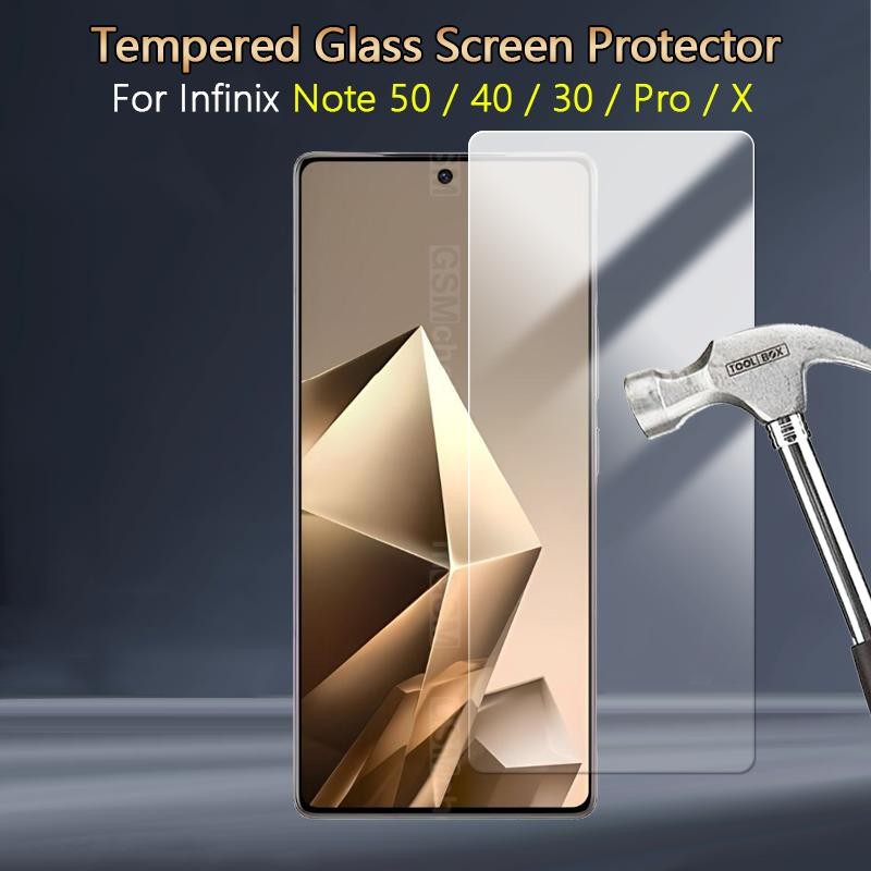 ปลดล็อคลายนิ้วมือสําหรับ Infinix Note 50 40 30 50X 40X 12 11 12i 30i Pro Vip I 5G HD Clear Slim 2.5D