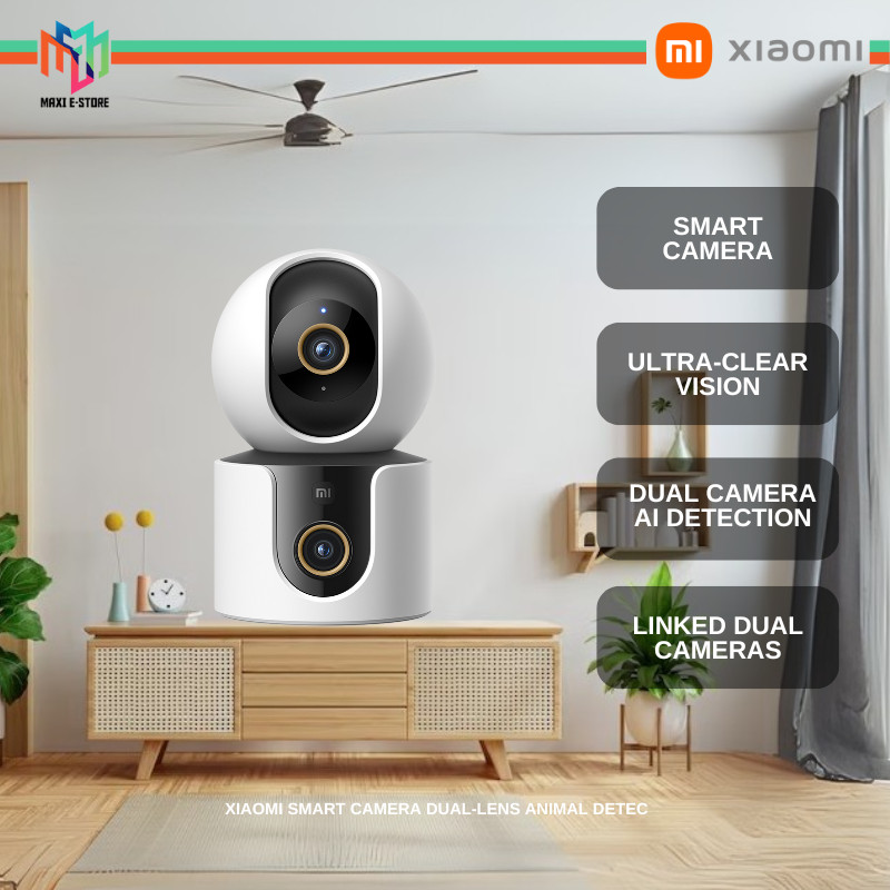 Xiaomi C500DUAL สมาร์ทกล้อง C500 Dual หลาย AI โหมดการตรวจสอบ Ultra Clear Dual กล้อง C500DUAL Kamera 