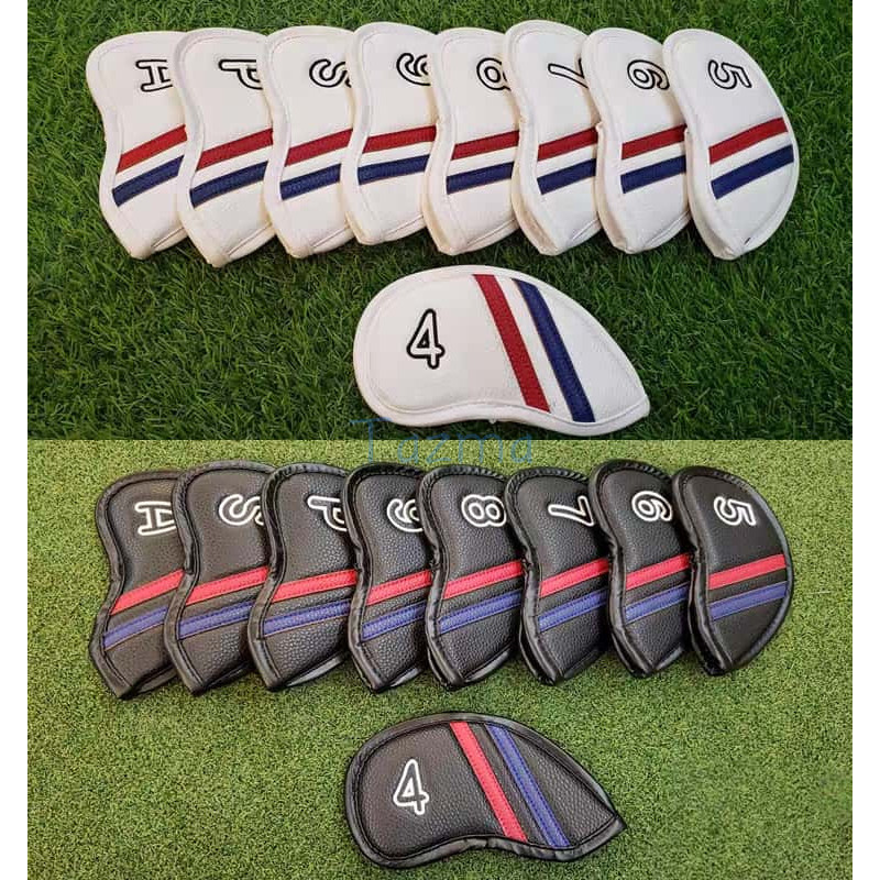 PGA Ryder ถ้วยกอล์ฟคลับพัตเตอร์เหล็ก Wedges Headcover (4,5,6,7,8,9,P,A,S) สําหรับกอล์ฟคลับป้องกันศีร