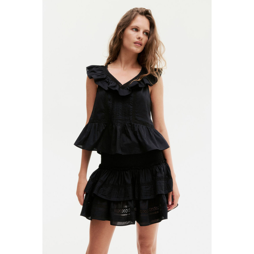 H&M(เอชแอนด์เอ็ม) กระโปรงชั้นตกแต่งด้วยลูกไม้ ผู้หญิง 1271528_1