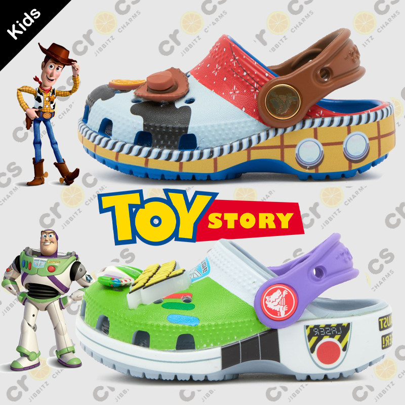 รองเท้าเด็ก Crocs Toy Story Co-Branded นายอําเภอ Woody และ Buzz Lightyear Classic Crocodile