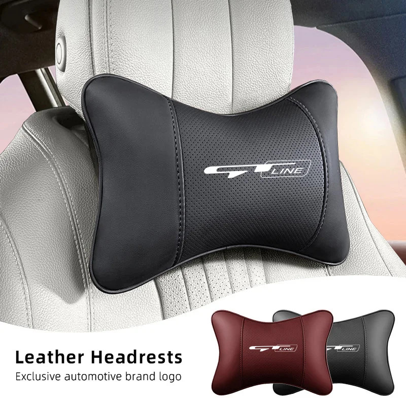 รถหนังที่นั่ง Headrest หมอนรองคอหัวกันกระแทกอุปกรณ์เสริมสําหรับ KIA GT Line Sorento Niro EV9 Sportag