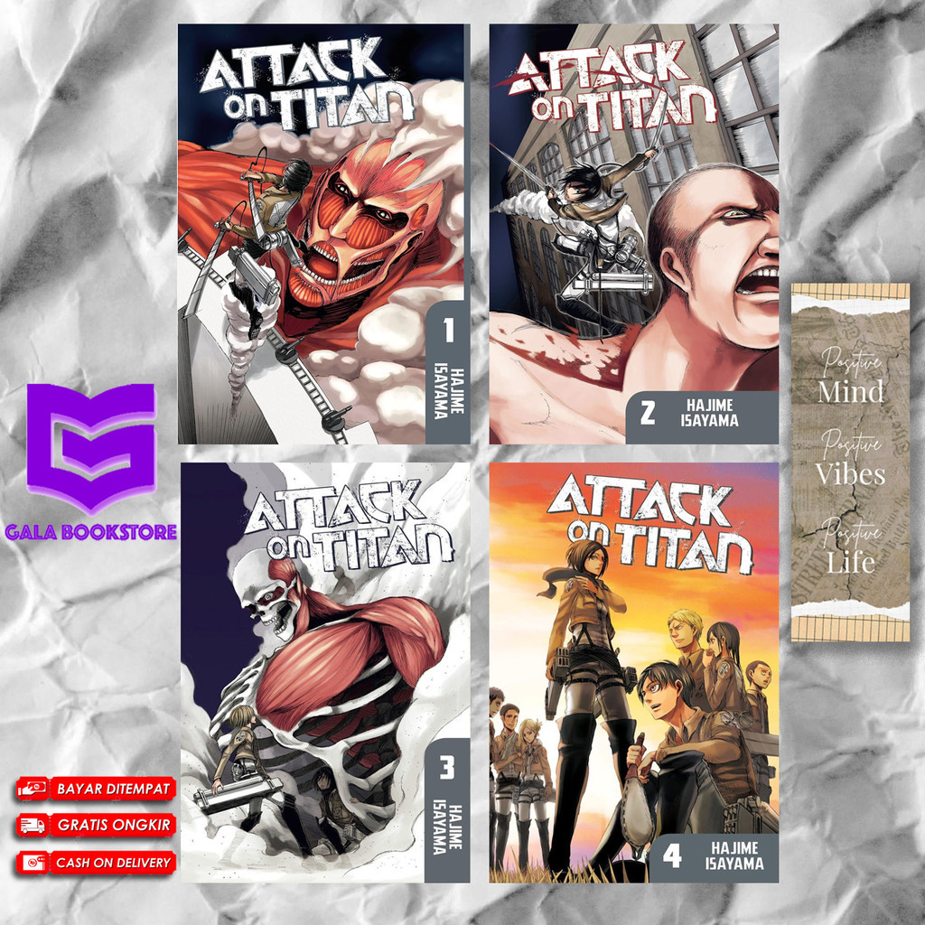 MANGA Attack on Titan (ชุดหนังสือ 34 เล่ม) โดย Hajime Isayama