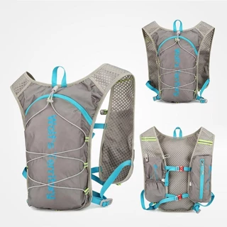WIFLYZO Marathon Hydrating Backpack, Breathable 5L Running Bag,น้ําหนักเบาสะท้อนแสงUltralight Cloth Hydration Vest Running