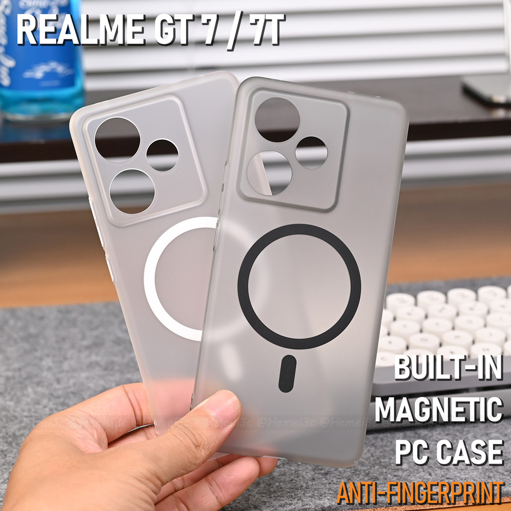 สําหรับRealme GT 7 7T 6T Pro Dream Editionปลอกไม่มีสีเหลืองโปร่งใสSlim Hardเคสโทรศัพท์ฝาครอบ