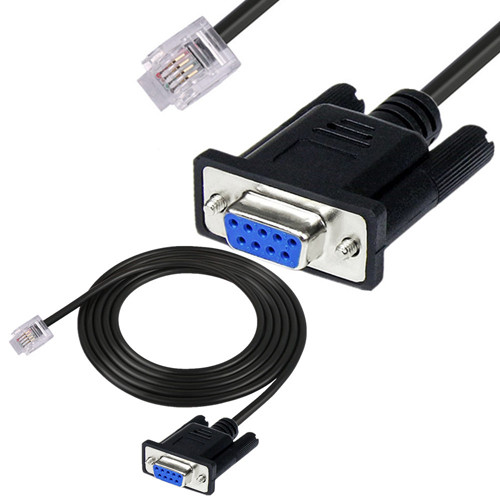 PDU RS232 DB9 ถึง RJ12 คอนโซล Serial Cable อินเทอร์เฟซตะกั่ว 940-0144A สําหรับ APC AP7152 AP7155 AP7