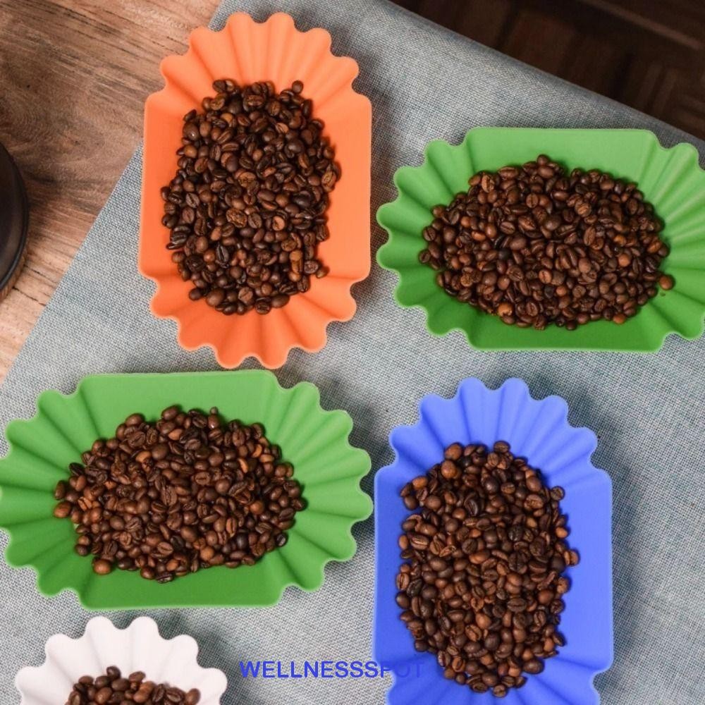WELLNESSSPOT ถาดเมล็ดกาแฟ, พลาสติกถาดแสดงตัวอย่างแบบใช้ซ้ําได้, เคสขนมประหยัดพื้นที่ที่ใช้งานได้จริง 22.3x13x3.5 ซม. ถาดเสิร์ฟของว่างเลือกชุดกาแฟ