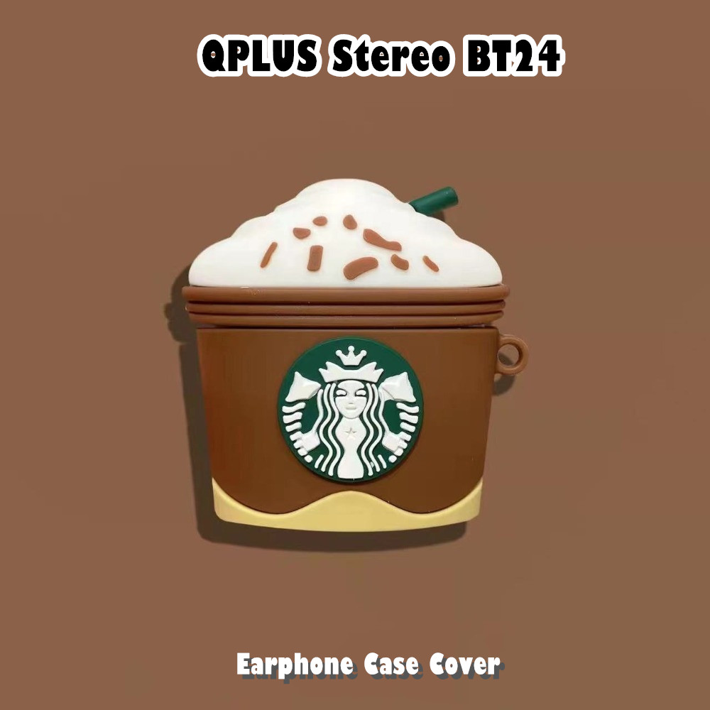 ส่วนลดFor QPLUS Stereo BT24 Case Casing Soft Silicone Anti-fall Cartoon Headphone Case NO.2