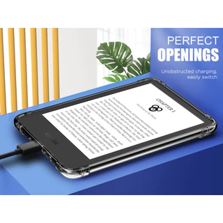 Moko สําหรับ 6" ALL-New Kindle (11th Generation-2024/2022 Release), Hand Strap Case Ultra Slim Transparent Soft ยืดหยุ่น TPU Skin Bumper Back Cover Shell Non-yellowing