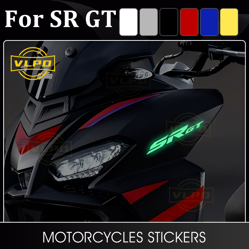 สติกเกอร์รถจักรยานยนต์รูปลอกกันน้ําสําหรับ Aprilia SR GT 125 สติ๊กเกอร์ SRGT 200 ฟรีที่กําหนดเอง