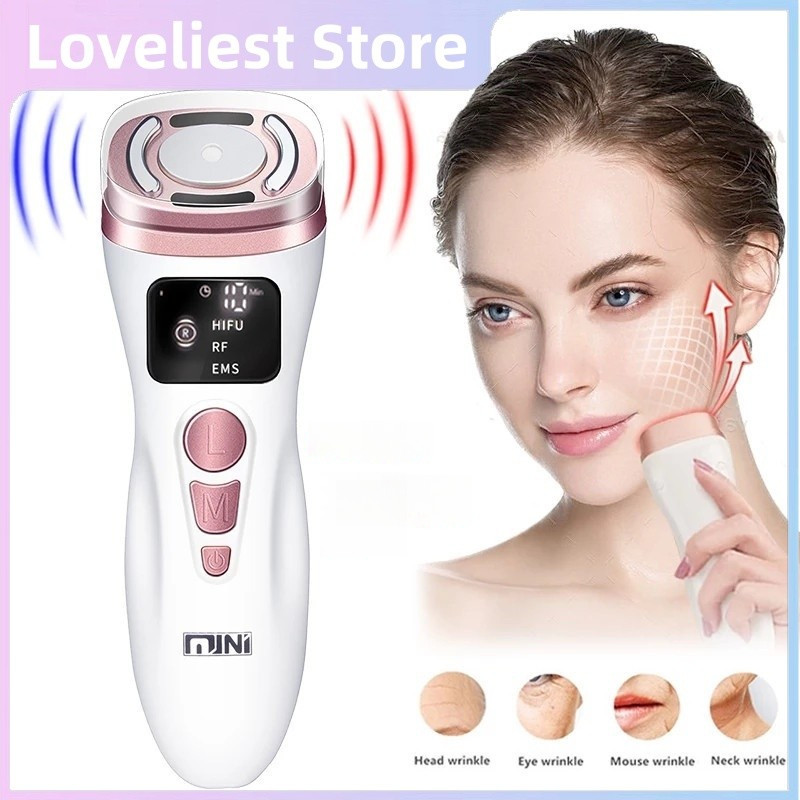 เครื่องอัลตราซาวนด์ขนาดเล็ก Hifu 2.0 RF RF Facial RF EMS เครื่องมือความงามกระชับต่อต้านริ้วรอยเครื่อ