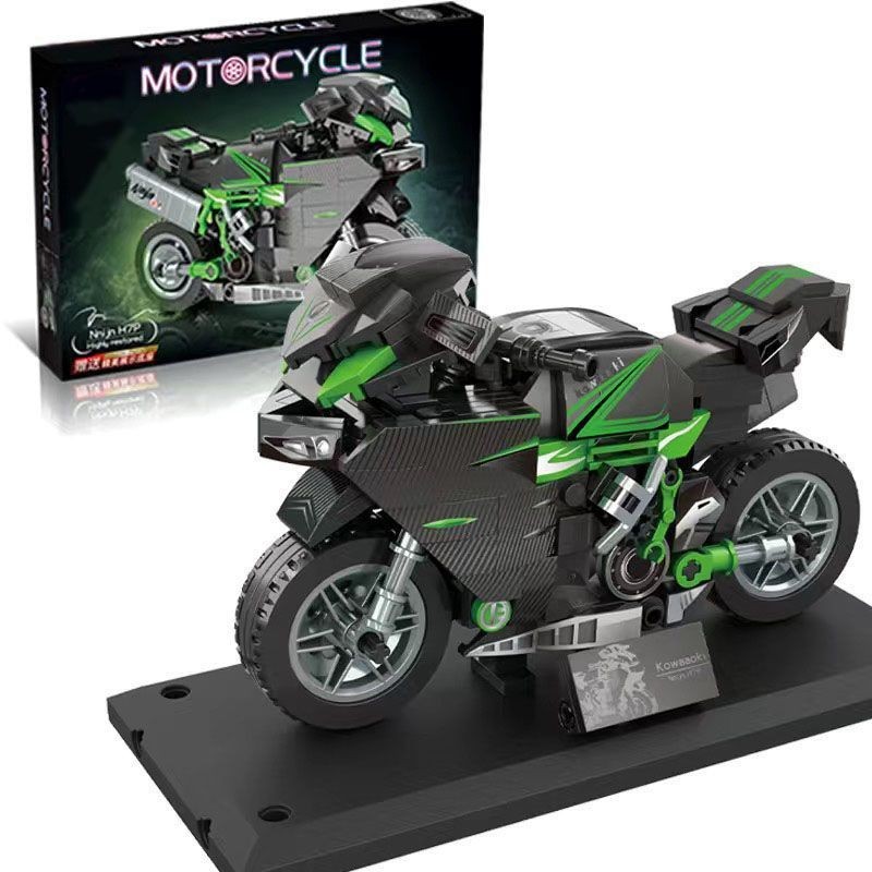 เข้ากันได้กับ Lego BMW Motorcycle Building Blocks MRR Machinery Set#兼容乐高宝马摩托车积木MRR机械组