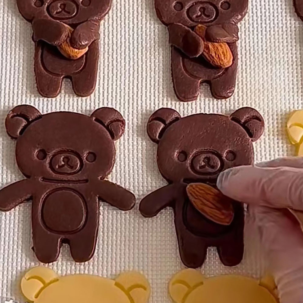 เครื่องตัดคุกกี้หมีกอดการ์ตูน DIY เครื่องมือและอุปกรณ์เบเกอรี่ Stampcookie Cutters - รูปที่ 2