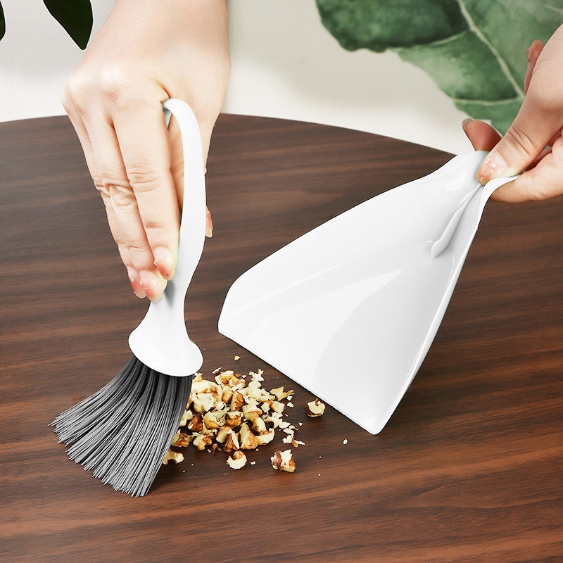 ไม้กวาดเล็ก ไชุดโกยผงไม้กวาดมินิซักสีกวาดแปรงฝุ่นคอมพิวเตอร์ โต๊ะทำงาน