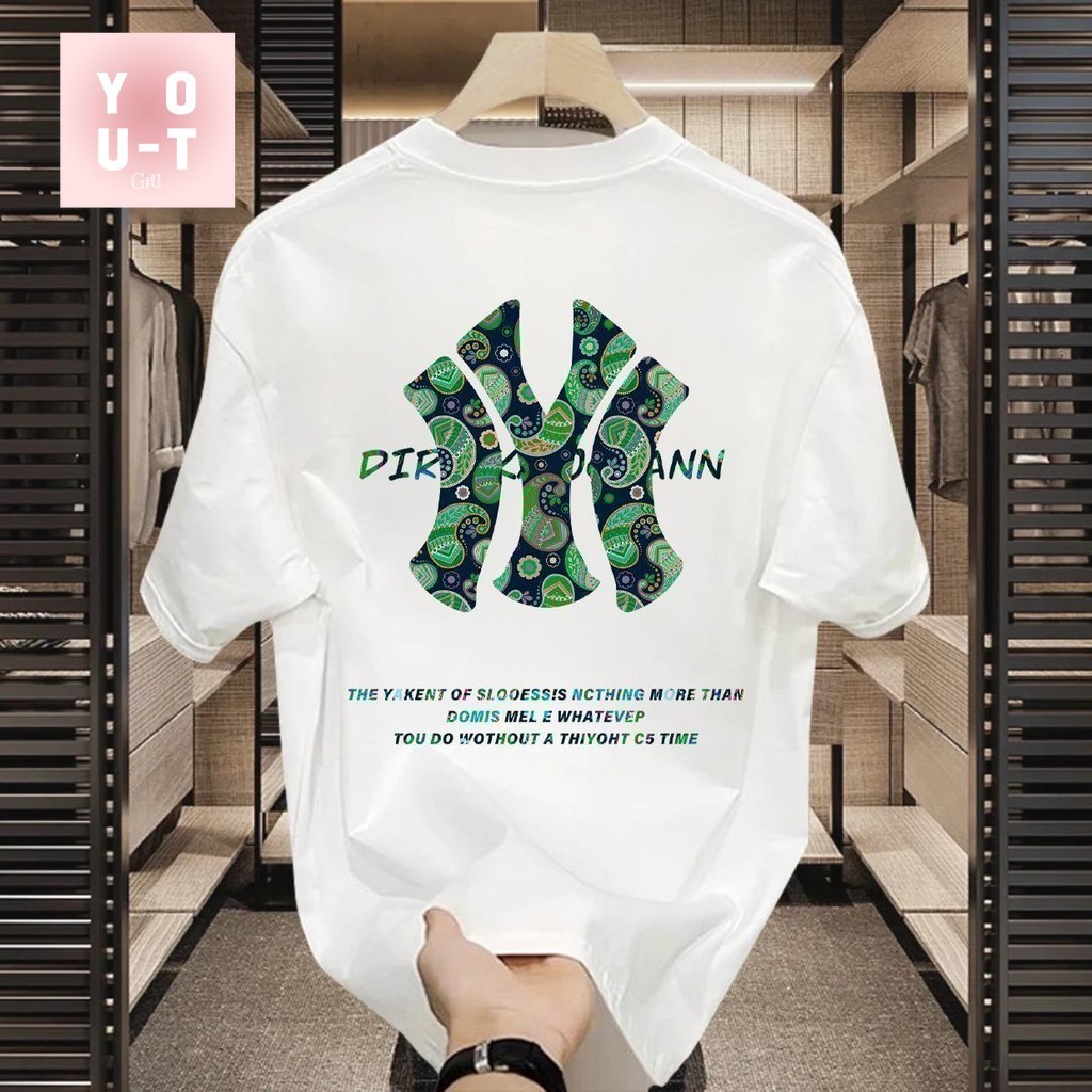 You-T🚀เสื้อโอเวอร์ไซส์ ไม่หดตัว เสื้อยืดคอกลม สตรีทแฟชั่น ผ้าฝ้าย 100% เสื้อวัยรุ่น ไม่มีริ้วรอย พิมพ์ "DIRKDANN"