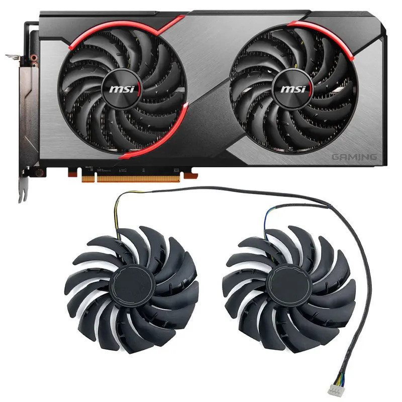 ใหม่ 95 มม.PLD10010S12HH RX 5700XT GAMING X GPU พัดลม,สําหรับ MSI RX 5700 XTRX 5700RX 5600 XT GAMING