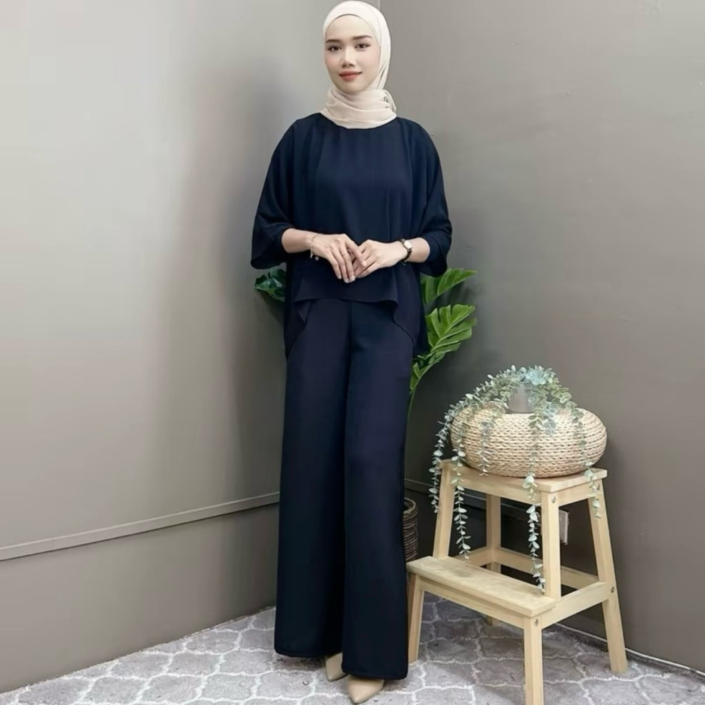 JENNY CASUAL SET TOP AND PANTS น้องเลดี้