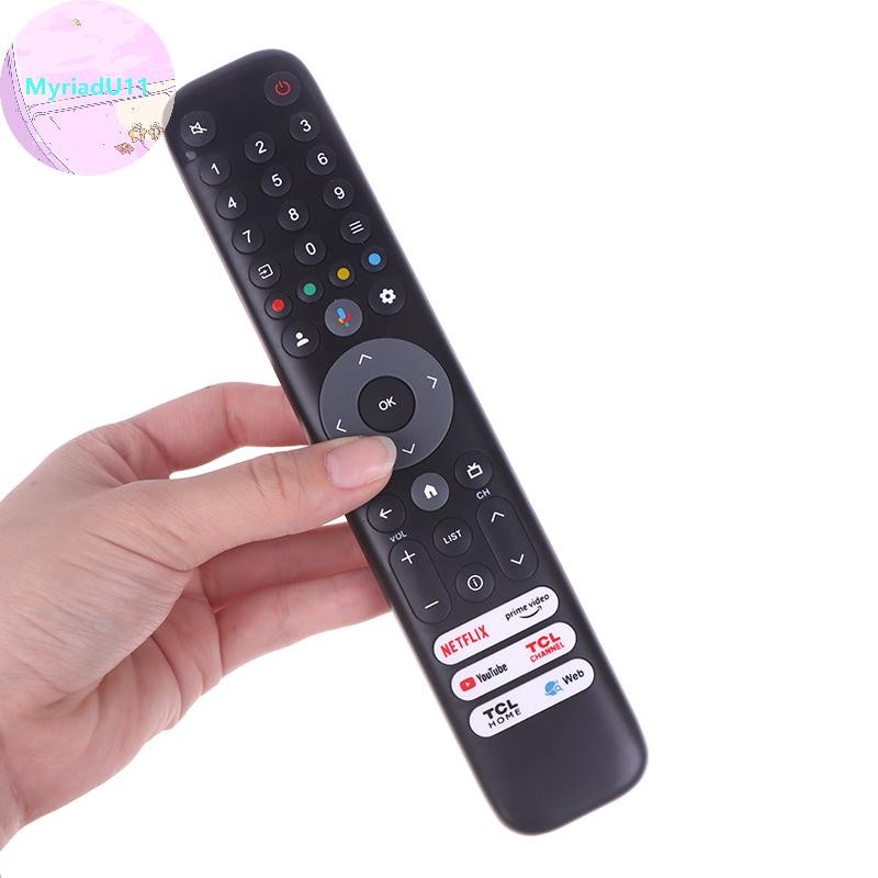 MyriadU 1 ชิ้น RC833 GUB1 ใหม่เสียงรีโมทคอนโทรลสําหรับ TCL QLED สมาร์ททีวี 50 55 65 75C645 P745 C745