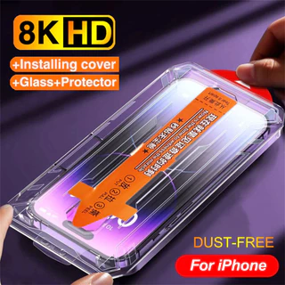 ฟิล์มกระจกนิรภัย iPhone 17 16 15 14 13 12 11 Pro Max Air Plus 16+ 15+ 16e 17e ไอโฟน