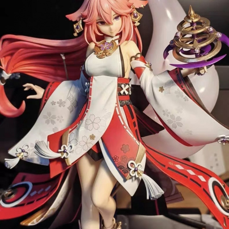 [Genshin Impact] ฟิกเกอร์ Yae Miko Fox's True Intenture ฟิกเกอร์ 2D ของตกแต่งเกม