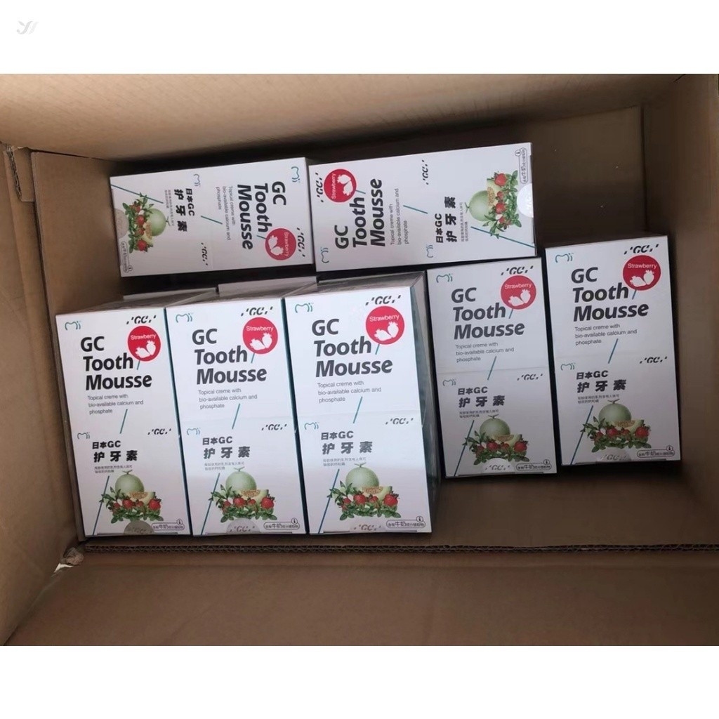 YABOSHI GC Tooth Mousse ครีมเฉพาะพร้อมแคลเซียมและฟอสเฟตที่มีชีวภาพ