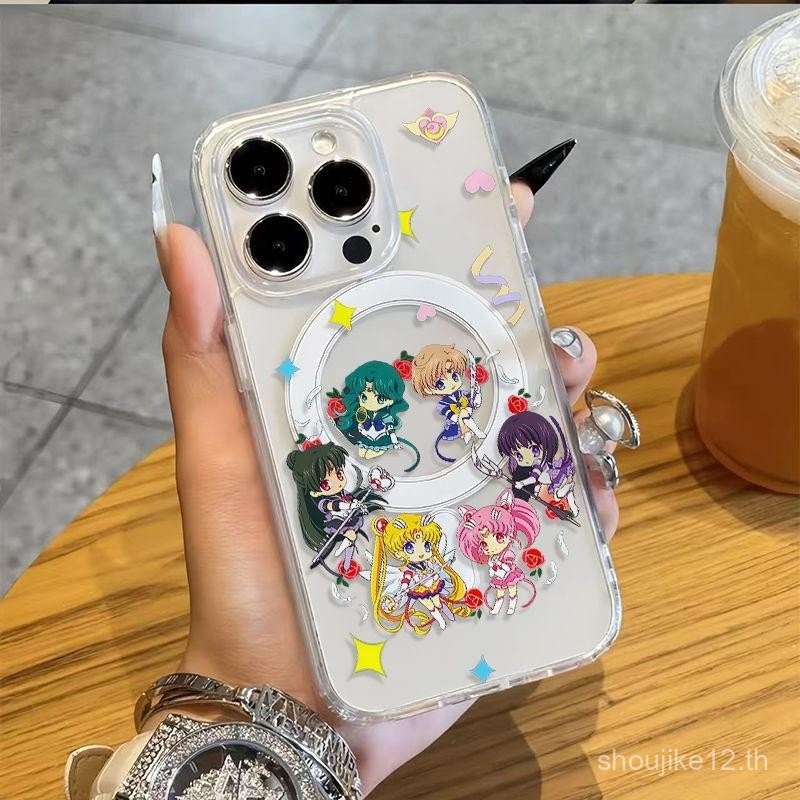สำหรับเคสโทรศัพท์ Iphone 12 13 14 15 16Pro 12 16 11 14 15 16Plus 15 11 12 13 14 15 16PRO MAX 14 13 เคสโทรศัพท์เซเลอร์มูน 168L