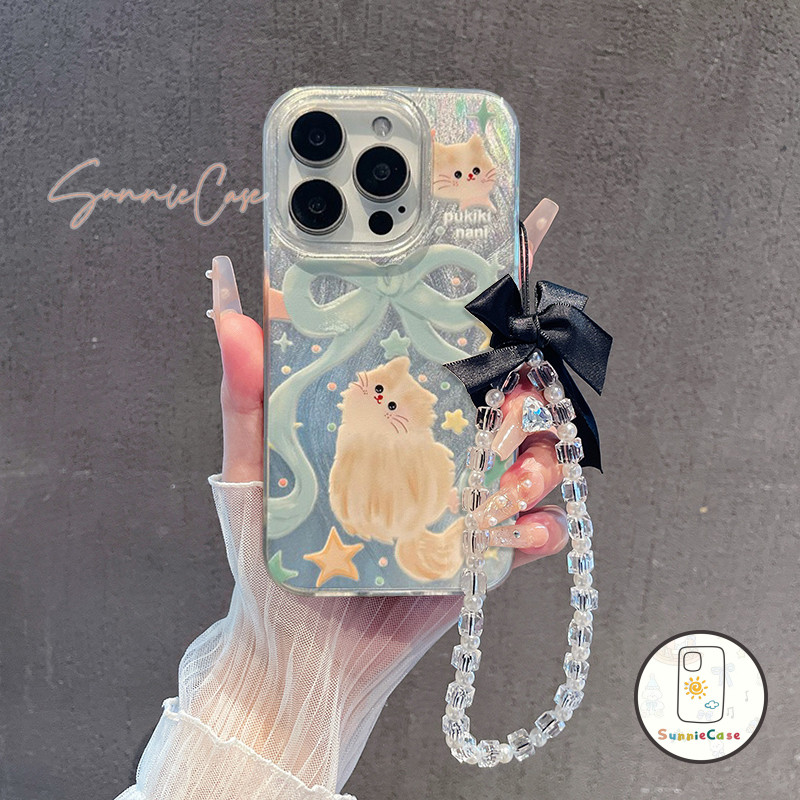 แมวขาวน่ารัก สำหรับ เคส VIVO Y11 Y21 Y21 Y22s Y36 Y02 Y17 Y20 Y20s Y17 Y12 Y18 Y30 Y03 Y02A Y22 Y12i แฟชั่นหรูหรา เคส