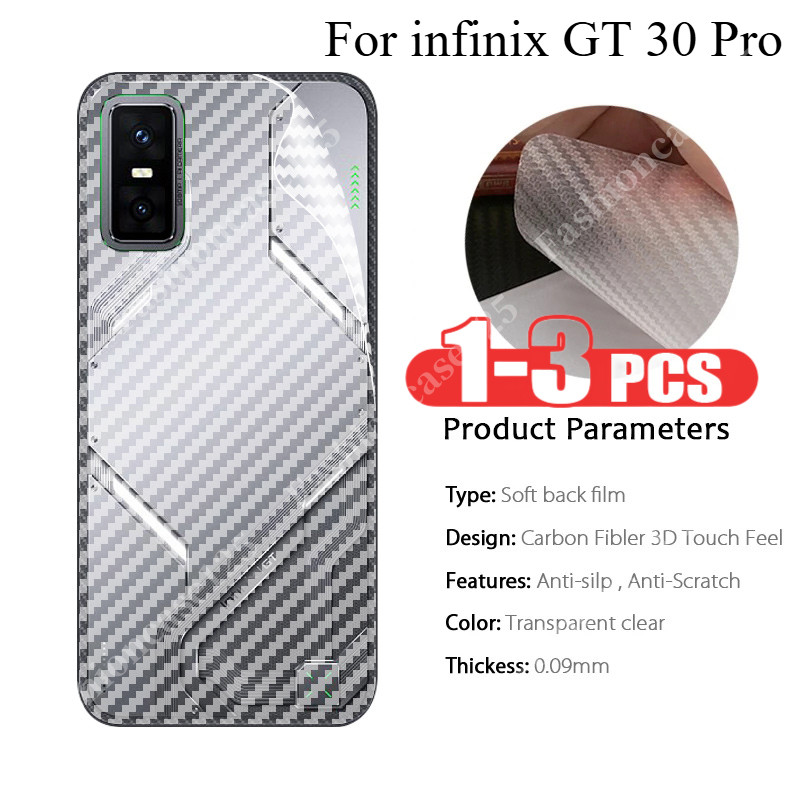 Infinix GT 30 Pro กลับฟิล์มคาร์บอนไฟเบอร์สําหรับ Infinix GT 30 Pro GT30 Pro GT30Pro 5G 4G Soft Film Protector ใสคลุมทั้งหมดป้องกันหน้าจอสติกเกอร์