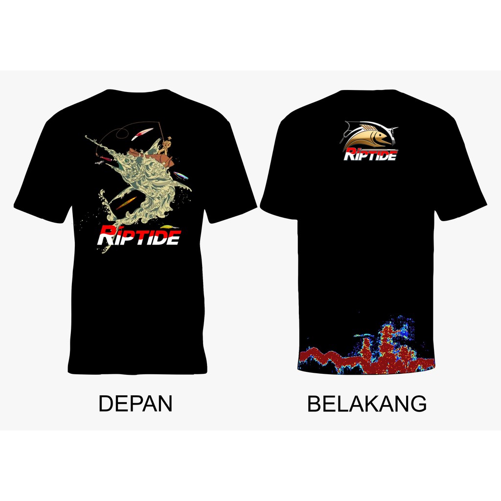 Riptide Fishing Tee Marlin โลโก้ Riptide เสื้อตกปลา Marlin โลโก้ มีจําหน่ายในขนาด ML XL XXL Victory 