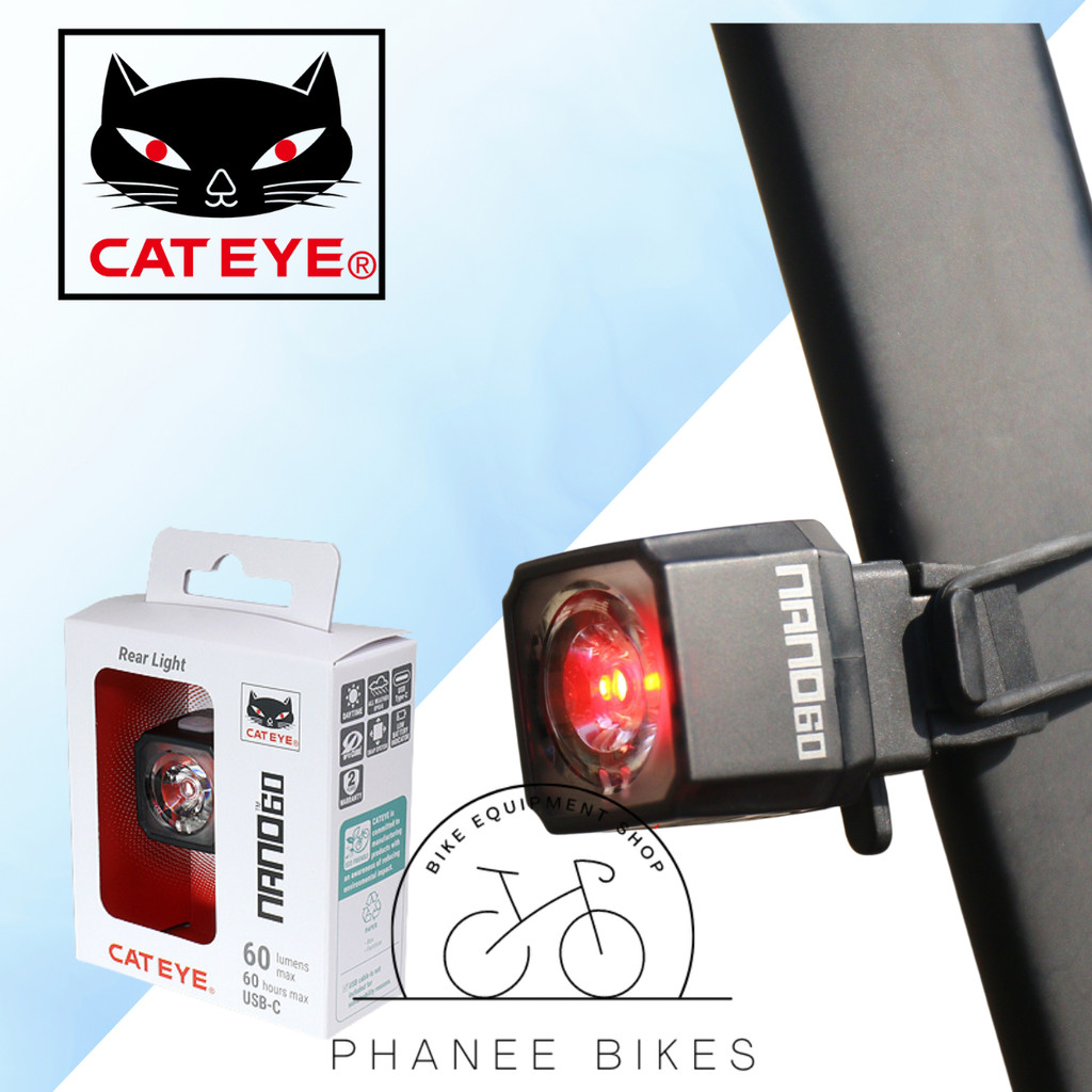 ไฟท้าย จักรยาน CATEYE NANO 60 USB-C rechargeable