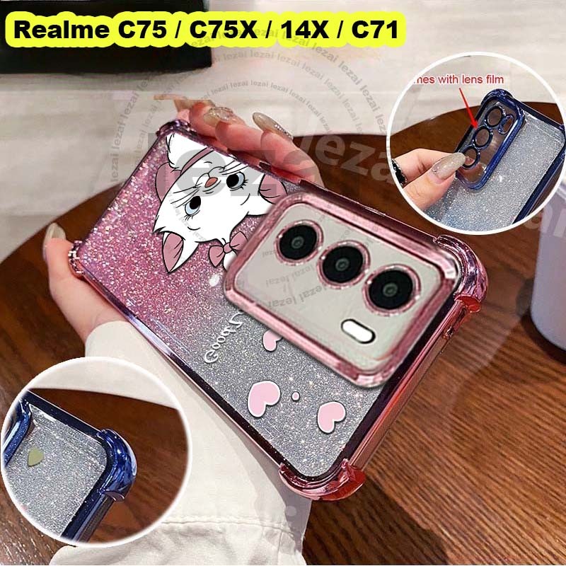 เคสRealme C75 C75X C75X C 75 C75 X 14X C71 C 71 เคสGlitter RealmeC75 X RealmeC75 Realme14X RealmeC71
