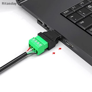 Ritasday 1 PC USB 2.0 ประเภท USB Connector ปลั๊ก USB อะแดปเตอร์เชื่อมต่อแจ็ค Type-A 4-Pin ชาย/หญิงปลั๊กสกรู Terminal Plug ใหม่