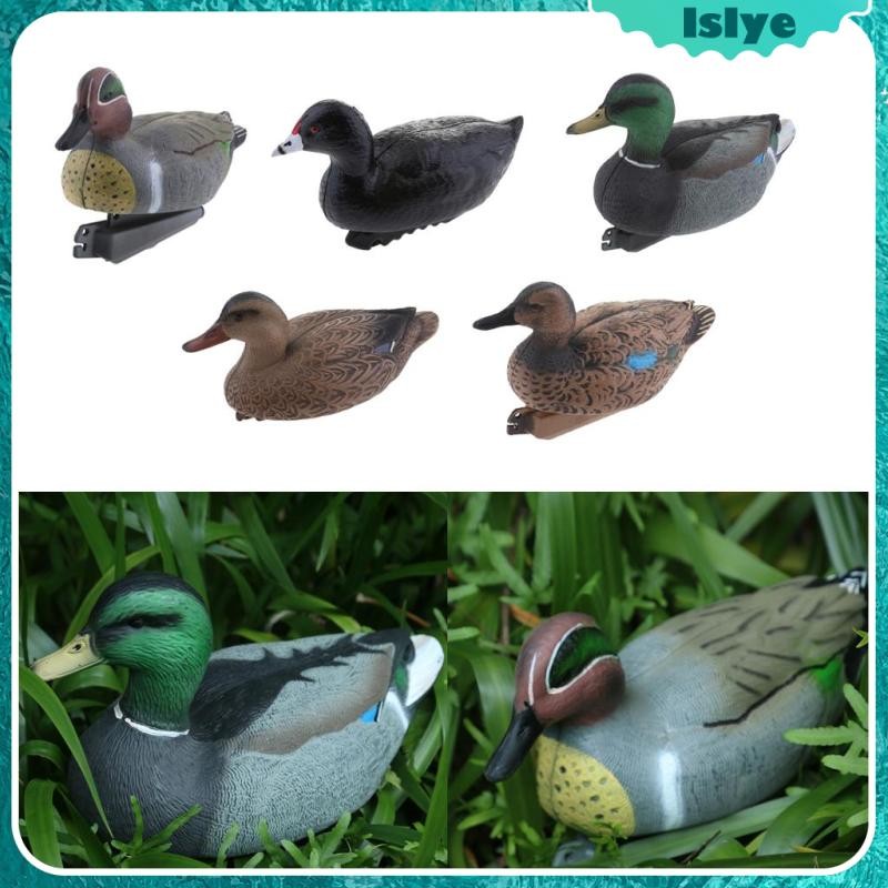 [Lslye] 5 ชนิดสระว่ายน้ําลอยเป็ดเป็ดปลาบ่อเครื่องประดับพลาสติก Decoy หุ่นไล่กา Mallard เป็ดของเล่น
