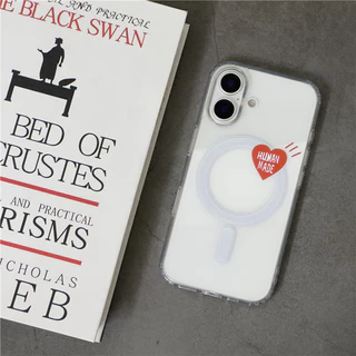 คลาสสิก HUMAM MADE Simple Love Label Lucencyแม่เหล็กเคสโทรศัพท์เหมาะสําหรับIPhone17 17AIR 16 16P 16PM 15 15P 15PM 14 14P 13 13P 13PM 12 12P 12PM 11 11P XR MAX 7P 16E 16P 16E