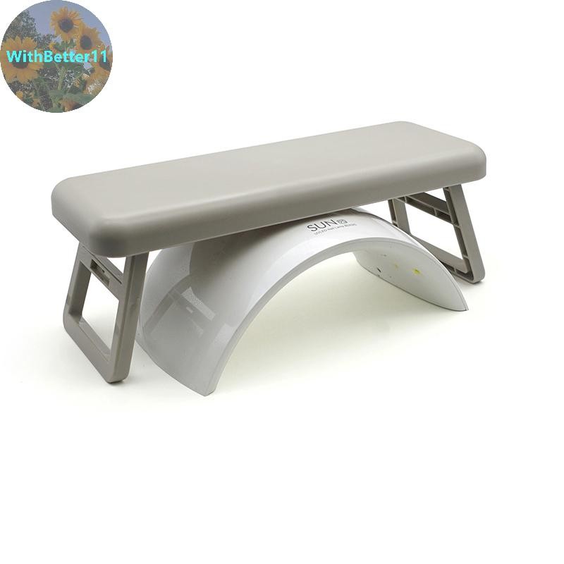 Better พับ Hand สําหรับ Mat ชุดเล็บตาราง Hand Cushion Holder ที่วางแขนเล็บขาตั้ง TH