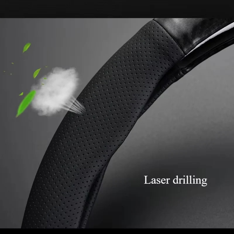 FORD Everest Ranger Fiesta ที่หุ้มพวงมาลัยรถยนต์ หุ้มพวงมาลัยคาร์บอนไฟเบอร์ 38cm - รูปที่ 5