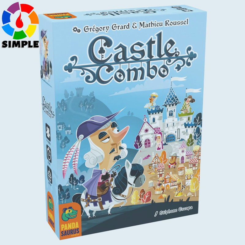 Pandasaurus Games Castle Combo Card Game - Maximize Combos in This Card Placement Strategy Game