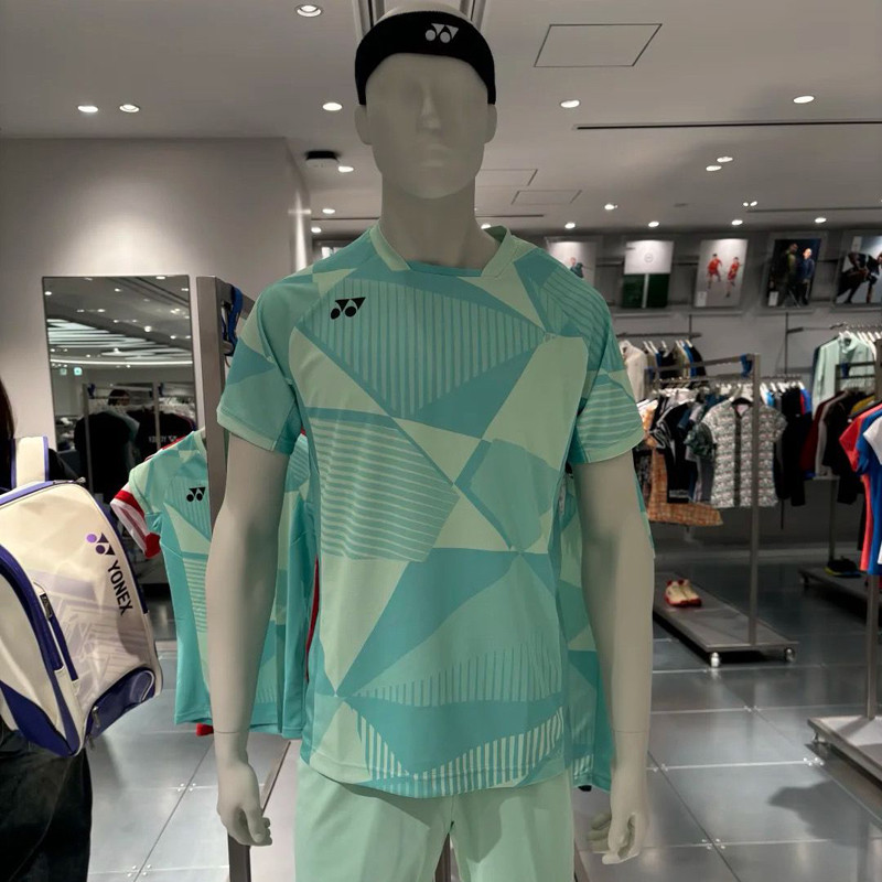 Hot-sale 2025 YY เสื้อยืดแบดมินตันชุดการแข่งขัน Jersey ชุดชายเสื้อสั้นกางเกง Breathable ชุดกีฬา ราคา ถูกที่สุด ดีลบีเคเค แกลเลอรีภาพที่ 4