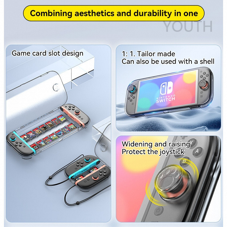 12·12สําหรับ นินเทนโด สวิตช์ 2 กล่องเก็บคอนโซล, กล่องแข็งเก็บของโปร่งใสคุณภาพสูง, อุปกรณ์เสริมเคสป้องกัน NS สวิตช์ 2 - รูปที่ 3