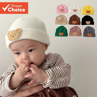 Gorro De Bebê De Urso De Desenho Animado – Chapéu De Inverno De Malha Macia Para Bebês E Crianças De 0 A 2 Anos