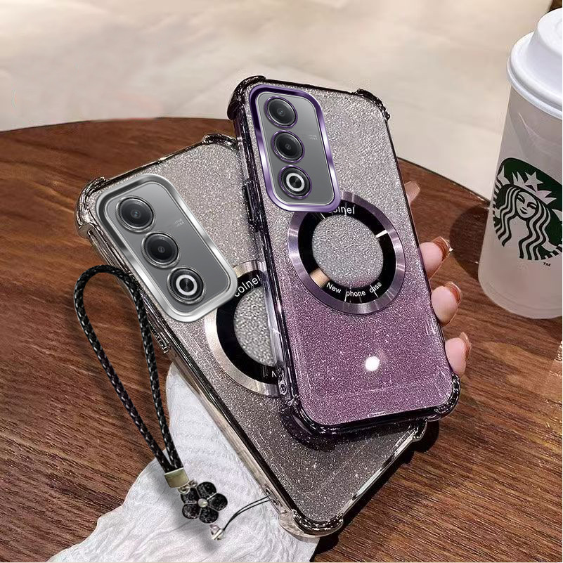 แถมเชือกเส้นเล็กCasing A5 5G A5i pro OPPO A3 PRO 5G เคสโทรศัพท์สําหรับ 2025 ใหม่ซิลิโคนป้องกันสี่มุม FDJ - รูปที่ 5