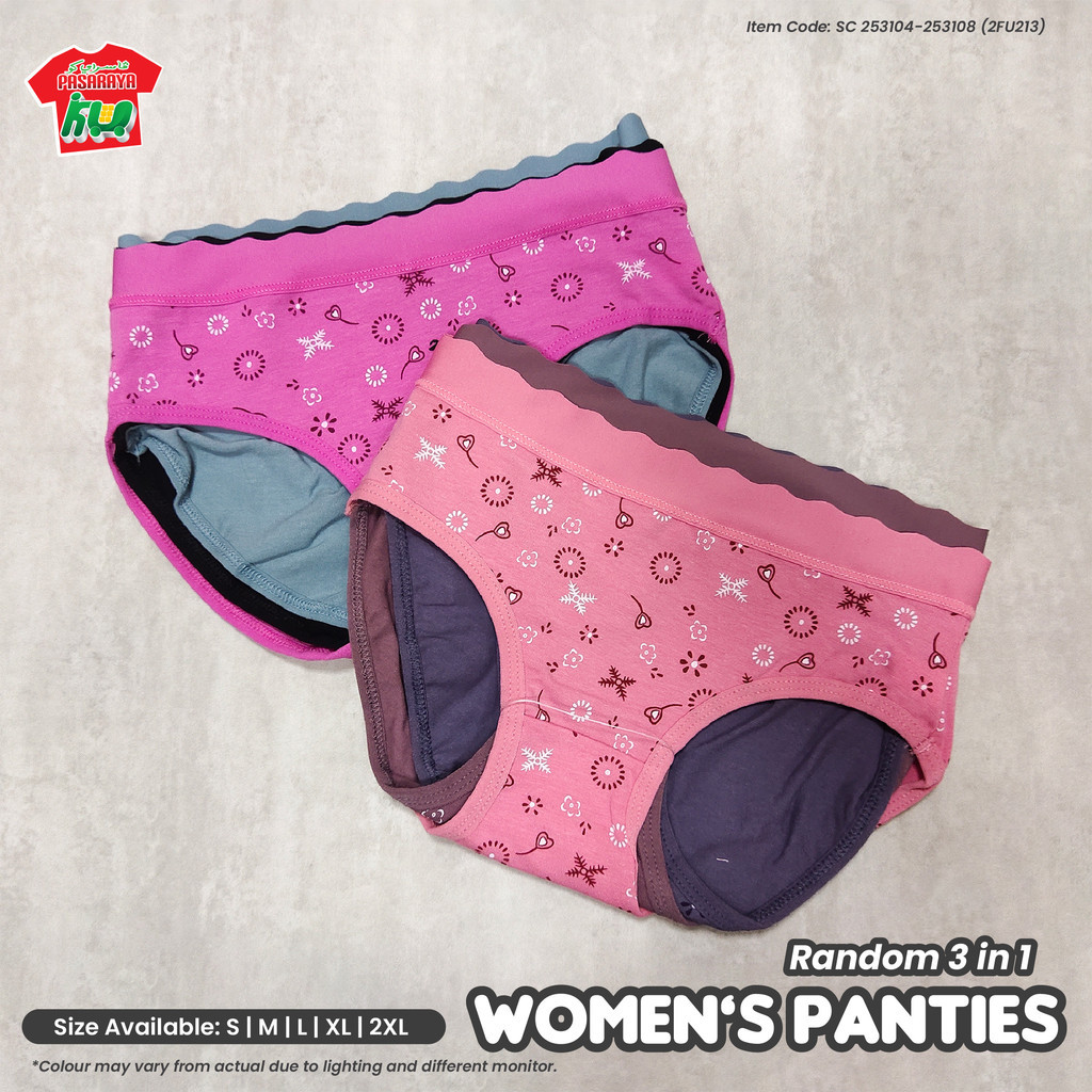 WOMEN PANTIES WOMEN UNDERWEAR 3 IN 1