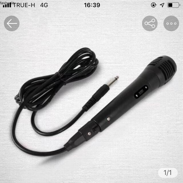 FASHSALE1ไมค์พร้อมสาย ไมโครโฟน ร้องเพลง พูด คาราโอเกะ Professional Dynamic Microphone ไมค์สาย
