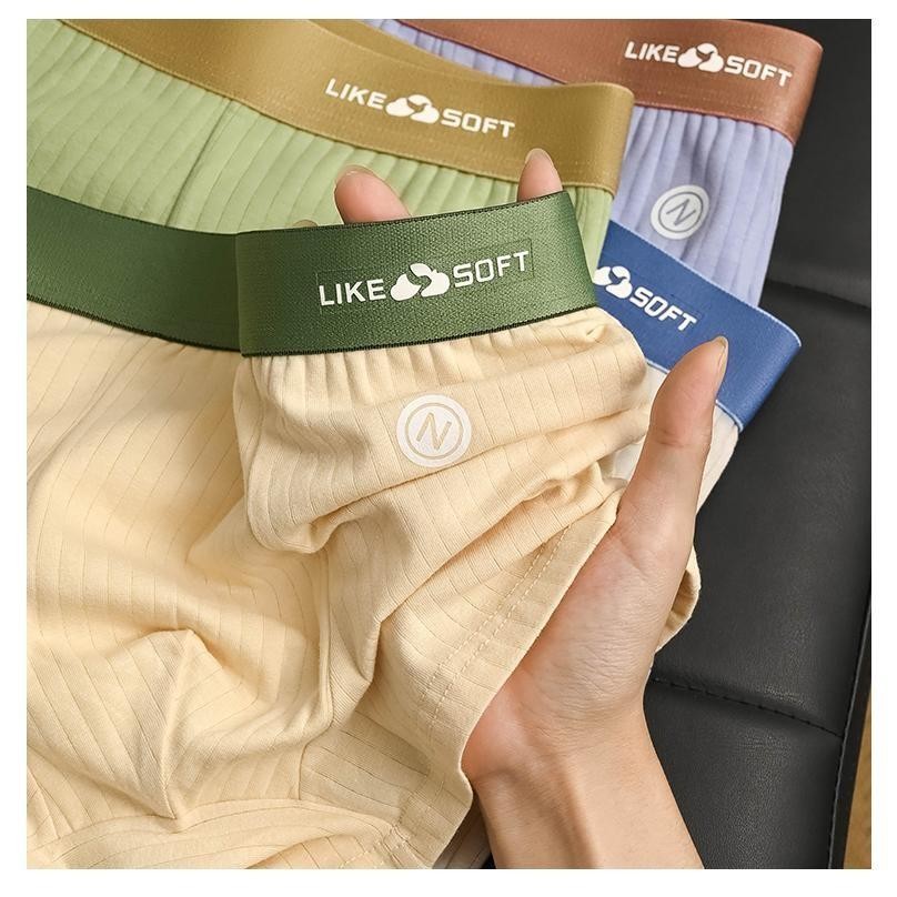 【คละสี 5 ชิ้น!!!】#401 กางเกงในผู้ชาย ผ้าดีนิ่มใส่สบาย ระบายอากาศดีเยี่ยม  Size L-4XL มีหลายสีให้เลือก 3206# - รูปที่ 5