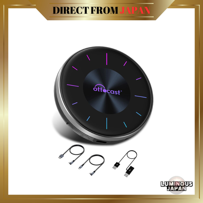 【公式】オットキャストOttocast OttoAibox P3 รุ่นใหม่ รองรับ HDMI output CarPlay AI Box การนำทางสำหรับที่นั่งหน้