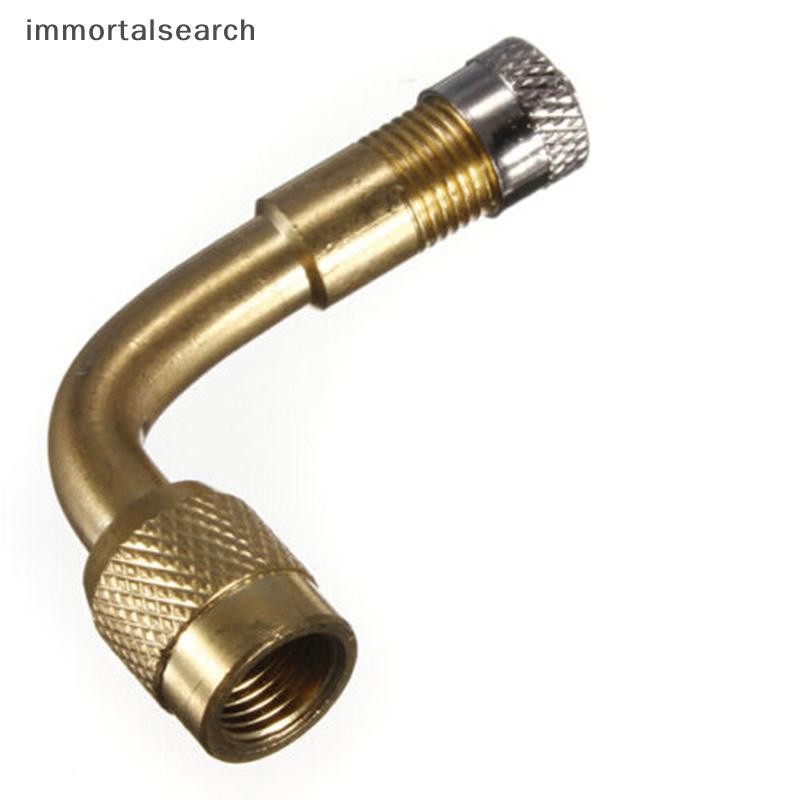 IMMO 1PC MOTORBIKE TIRE VALVE EXTENSION ADAPTER 90 DEGREE ANGLE CAR BIKE ARCH