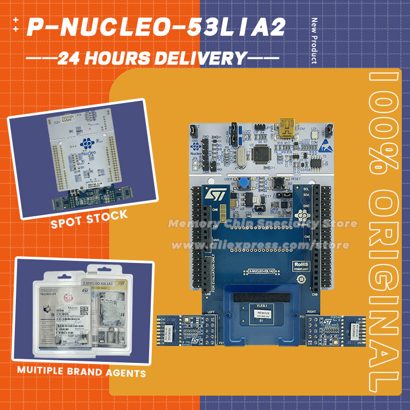 1ชิ้น/ล็อต! P-NUCLEO-53L1A2 VL53L1 ToF Ranging Sensor ชุดประเมินผลการ F401RE ใหม่