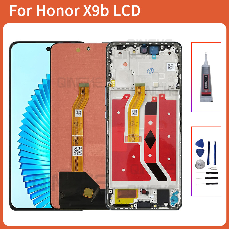 สําหรับ Huawei Honor X9B LCD ALI-NX1 จอแสดงผล Touch Digitizer สําหรับ Honor X50 LCD ALI-AN00 กรอบ 6.78 AMOLED