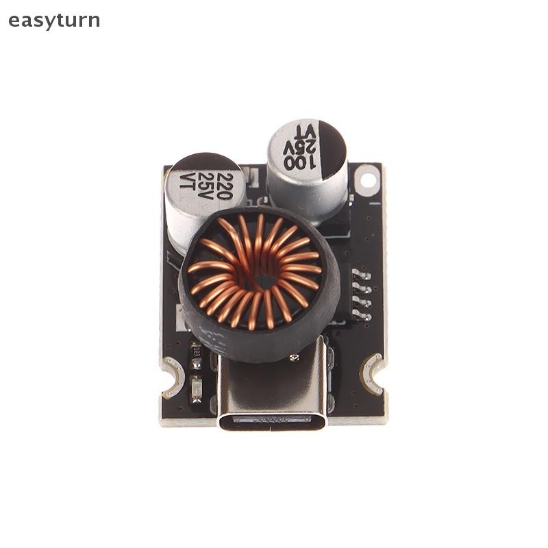 Easyturn อินเทอร์เฟซ Type-C DC12-30V 65W โมดูลมัลติโปรโตคอลรองรับ PD2.0/PD3.1PPS เอาต์พุต Protocol T